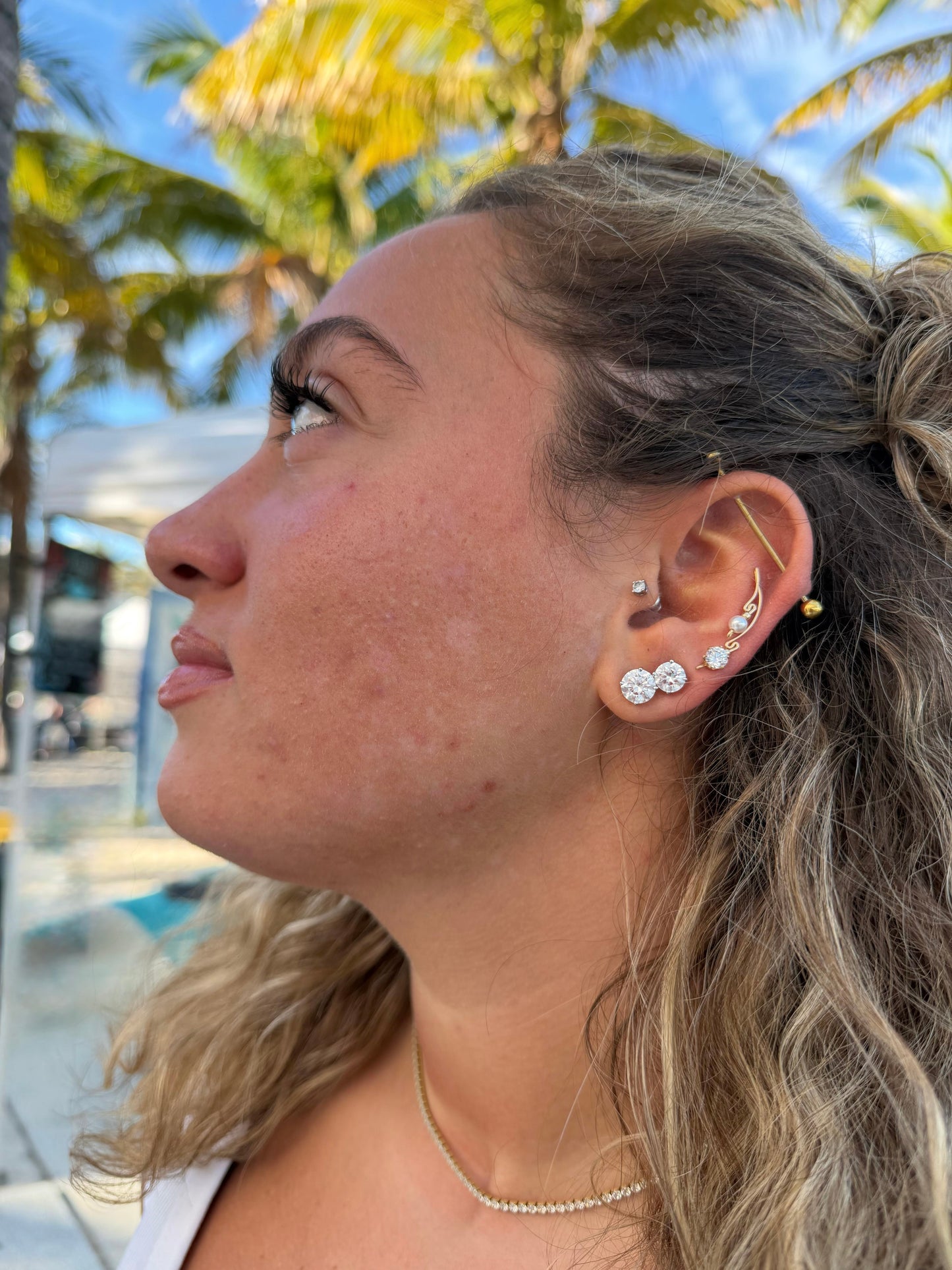 Dolce Collection Ear-Up™ | Cubic Zirconia & Pearl Beads
